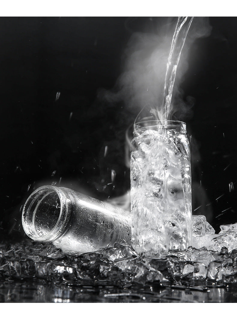 ROSEVIEW Blender Smoothie Portable for smoothies Glass bottle Mini USB rechargeable Handheld 2 Speed battery powered hand jet blend Shakes Cup mélangeur fruit juicer (US, Stainless)