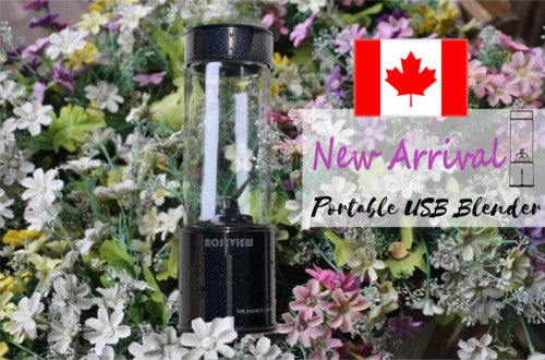 Portable Blender Smoothie ROSEVIEW Mini Cordless Glass USB Rechargeable Juicer Mixer Maker juicer Personal mixeur Cup melangeur Shake