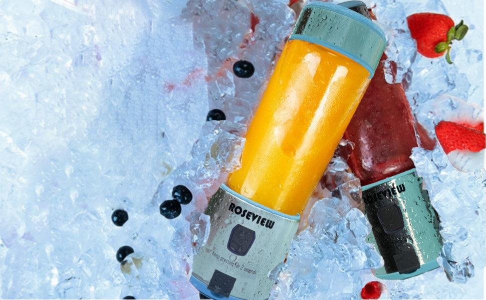 Blender Smoothy Portable Blender Smoothie ROSEVIEW Mini Cordless Glass USB Rechargeable Juicer Mixer Maker juicer Personal mixeur Cup melangeur Shake