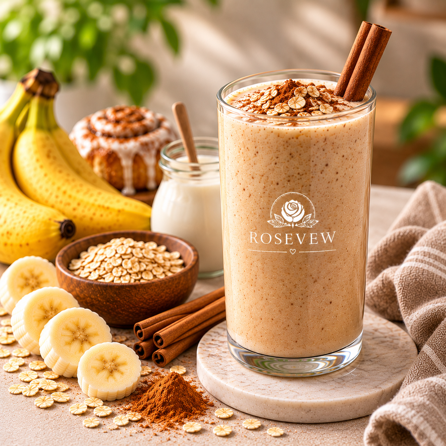 Cinnamon Roll Smoothie Cozy Oat Breakfast