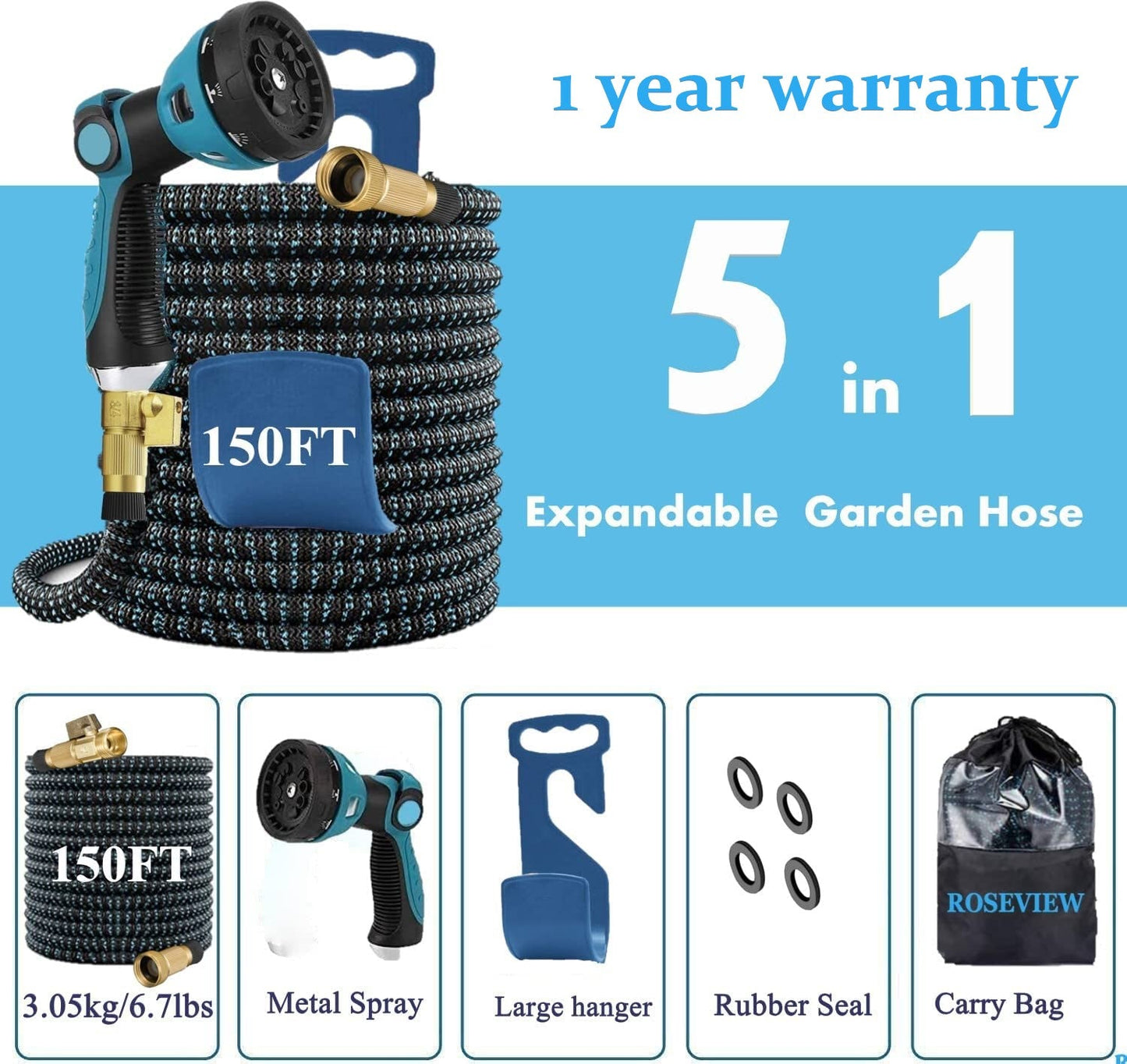 Expandable garden hose pipe expanding hosepipes flexible hosepipe retractable collapsible water hoses