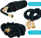 Garden Hose Expandable  75ft 100ft Expanding  75 feet 100 foot (CA, Dark Blue)
