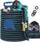 Garden Hose Expandable  75ft 100ft Expanding  75 feet 100 foot (CA, Dark Blue)