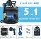 Garden Hose Expandable  75ft 100ft Expanding  75 feet 100 foot (CA, Dark Blue)